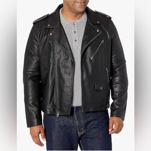 Levi's Men’s Black Faux Leather Moto Jacket